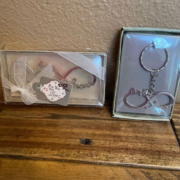 Infinity Key Chain and Bottle Opener New Set Love Forever - Picture 1 of 11